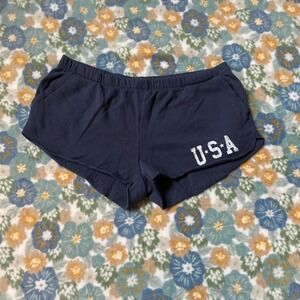 Greayson / Threads Navy blue USA cotton lounge / workout shorts Women's Medium